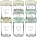 KeaBabies 4pk 8oz & 4pk 4oz Glass Baby Food Containers by KeaBabies