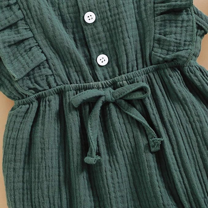 Renotemy Newborn Infant Baby Girl Clothes Rompers Summer Jumpsuits Short Sleeve - Image 5
