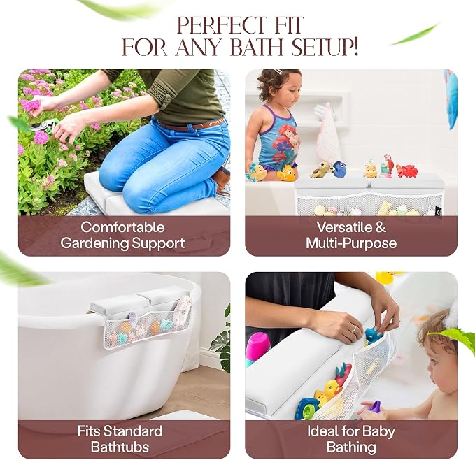 Baby Bath Kneeler & Elbow Rest Pad – Extra Thick Foam Pads - Image 9