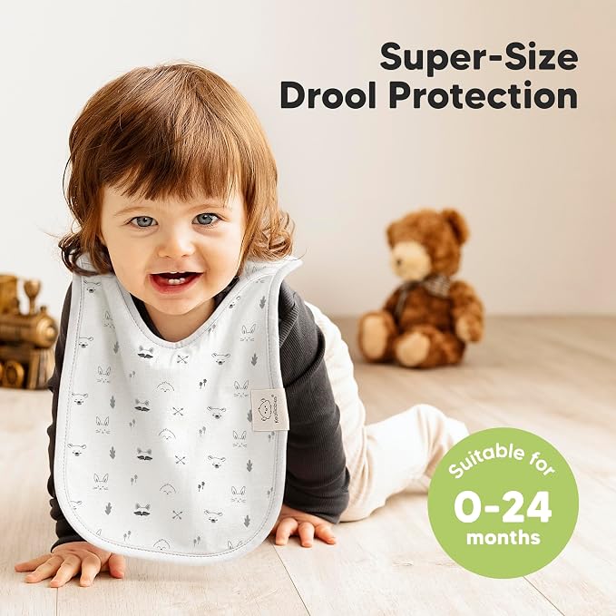 KeaBabies 8-Pack Baby Bibs for Boys, Girls - Image 2