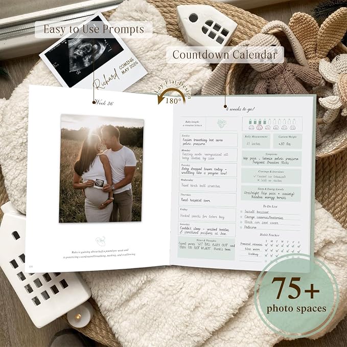 Lanpn My Pregnancy Journal Memory Book - Image 5