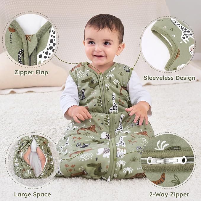 Yoofoss Baby Sleep Sack 0-6 Months, TOG 2.5 Baby Wearable Blanket - Image 4