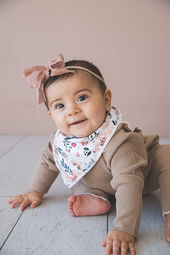Copper Pearl 4 Pack Soft Cotton Baby Bibs - Image 2