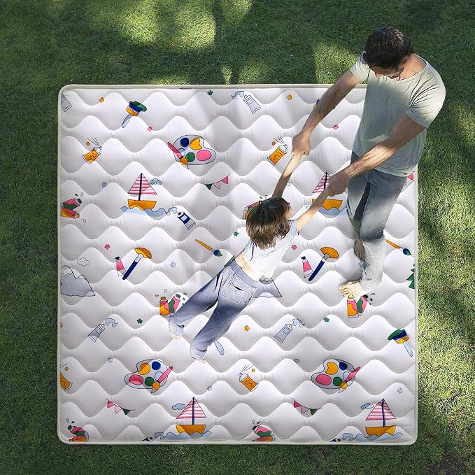High-Density Foam Baby Play Mat, 50x50 Inches Thicken One-Piece Comfortable and - Image 6