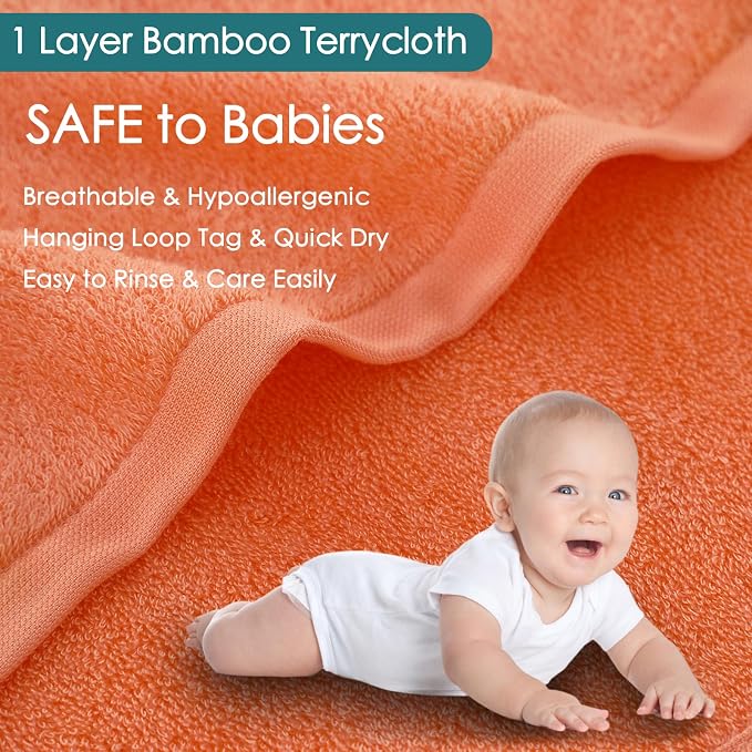 Baby Washcloths 12 Pack, 10x10 inch Small Wash Cloths - Image 2