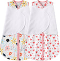 Newborn Sleep Sack Baby Swaddle, 6-12 Months, 3-Way Adjustable Wearable Blanket by BSTOPPT