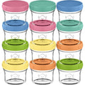 KeaBabies 12pk 4oz Glass Baby Food Containers by KeaBabies