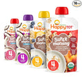 Happy Tot Organics Stage 4 Baby Food Pouches, Gluten Free, Super Morning Fruit by HappyTot