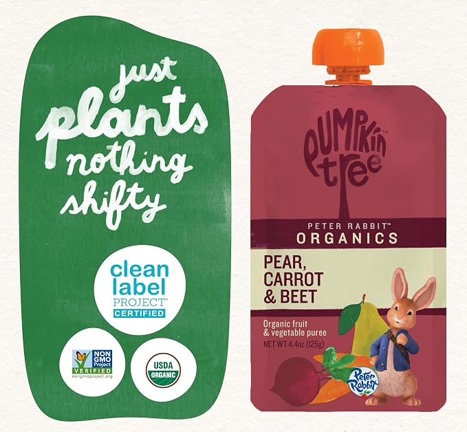 Pumpkin Tree Peter Rabbit Organics Beet, Carrot and Pear, 4.4 Ounce - Image 5
