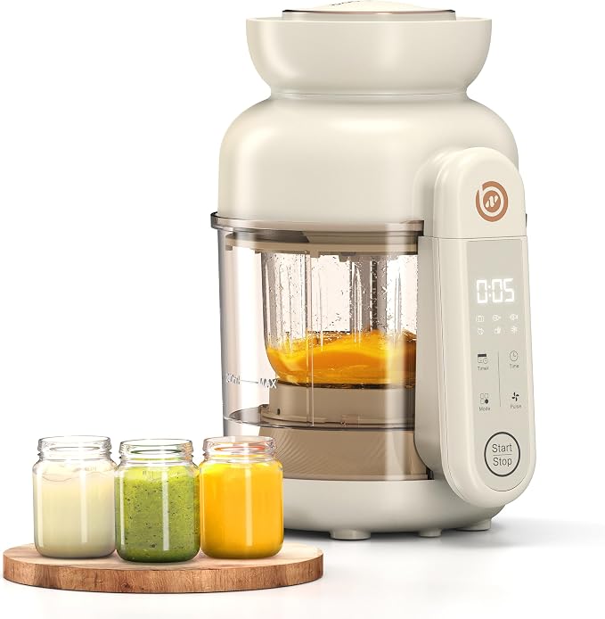 Auto Baby Food Maker, Glass Baby Food Mills, Baby Blender & Steamer and Puree by BabyNutri
