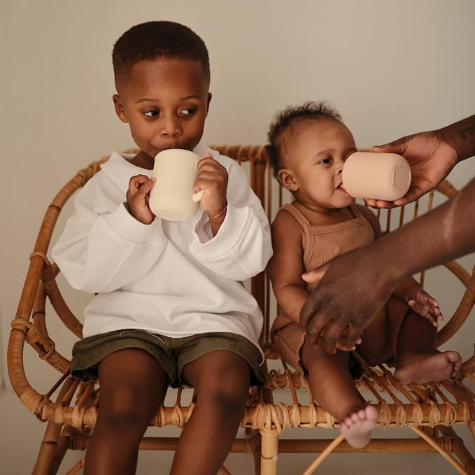 mushie 100% Silicone Baby Sippy Cup | 6 Months+ - Image 3