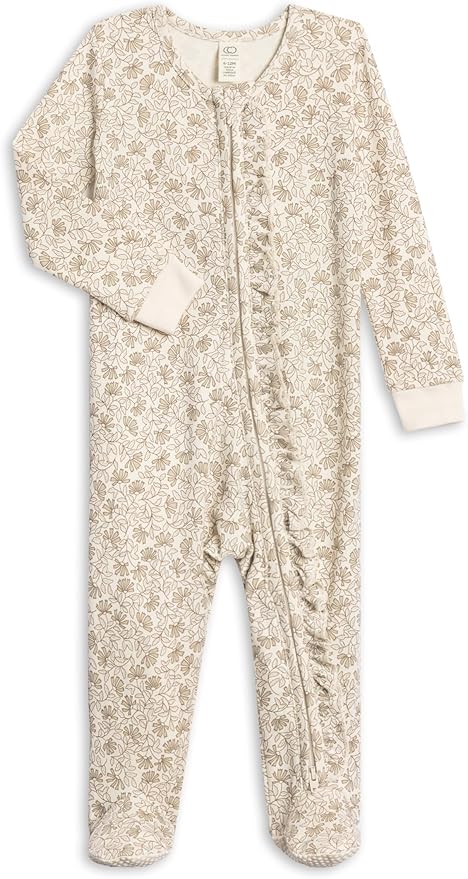 Colored Organics Baby Zip-Up Footed Sleeper by ColoredOrganics