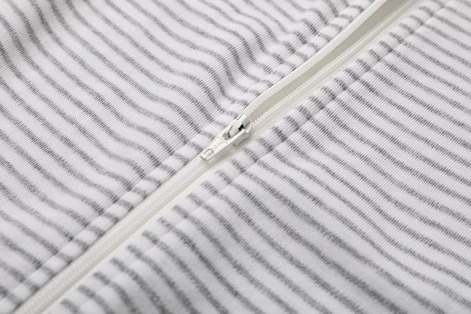 O2 BABY Baby Boys Girls Organic Cotton Zip-Front Sleeper Pajamas, Footed Sleep - Image 5