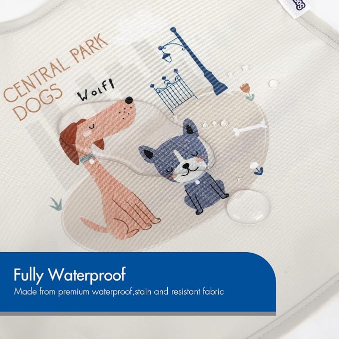 Soarwg Kids Baby Bibs, 5 Pack Waterproof Bibs - Image 5