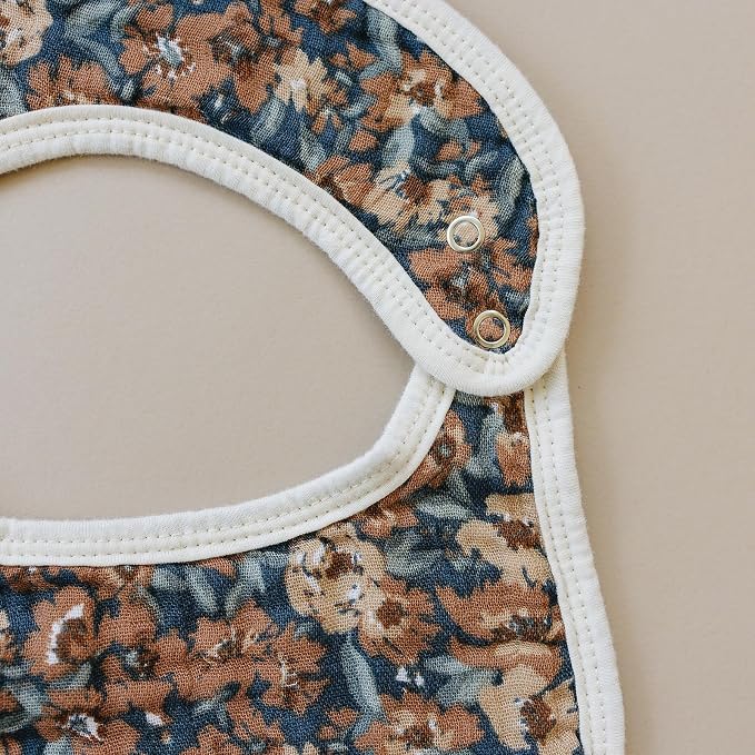 Mebie Baby Muslin Cotton Bib, 3 pack, Baby Bib Set - Image 3