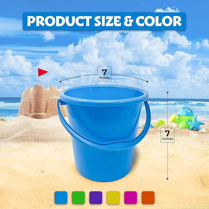 Podzly 12 Pack Beach Pails Sand Buckets - Image 5