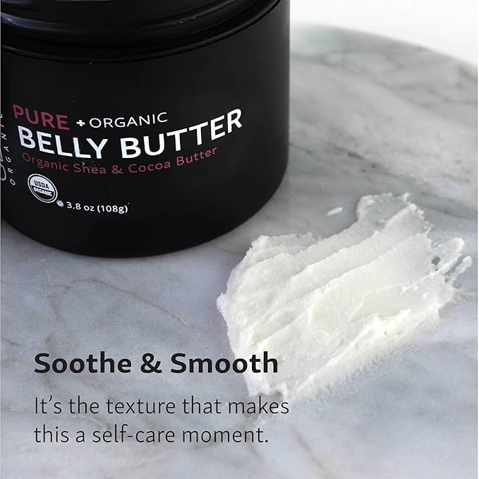 Glow Organics Belly Butter for Pregnancy, 100% Organic Stretch Mark Cream - Image 5