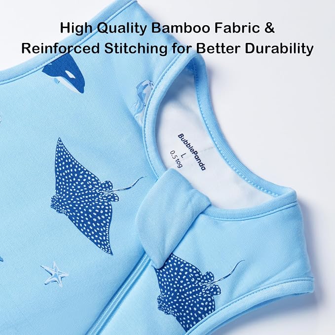 BubblePanda Rayon Made from Bamboo Sleep Sack 18-24 Months 0.5 Tog Soft - Image 5