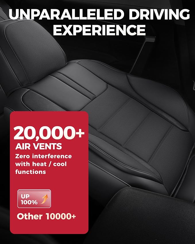 FREESOO Black Front Car Seat Covers - Image 5