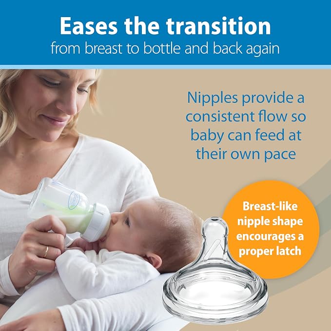 Dr. Brown's Natural Flow Anti-Colic Options+ Wide-Neck Glass Baby Bottles 5 - Image 4