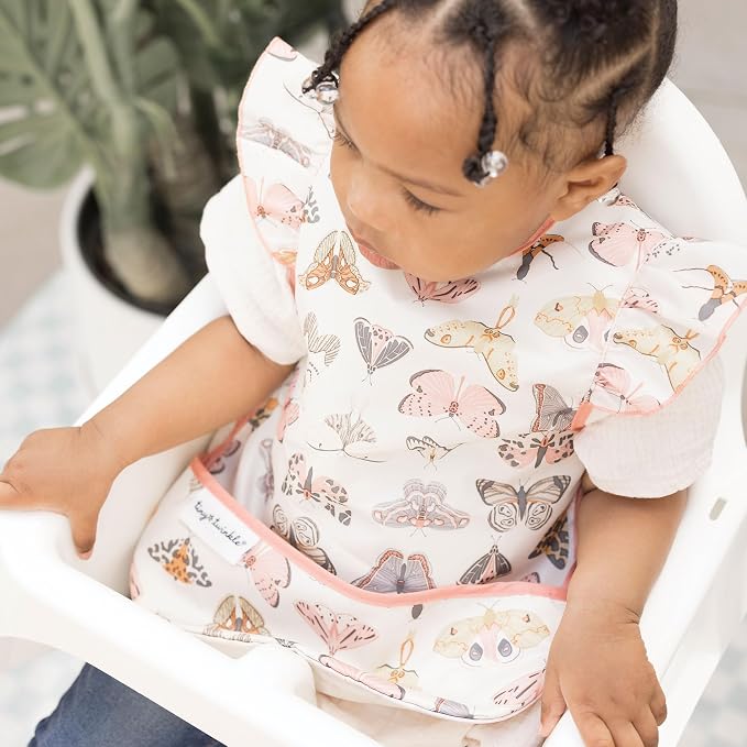 Tiny Twinkle Short Sleeve Apron Baby & Toddler Bib - Image 5
