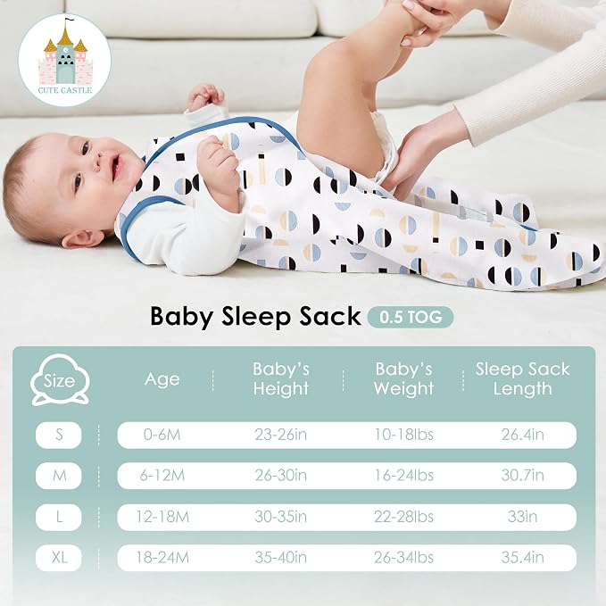 Cute Castle Baby Sleep Sack 0-6 Months - Image 4