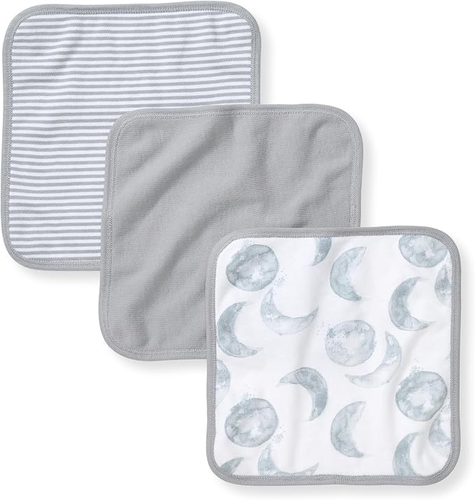 Burt's Bees Baby Infant Washcloths, 100% Organic Cotton, Soft and Super - Image 2