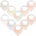 10-Pack Organic Baby Bandana Bibs by KeaBabies