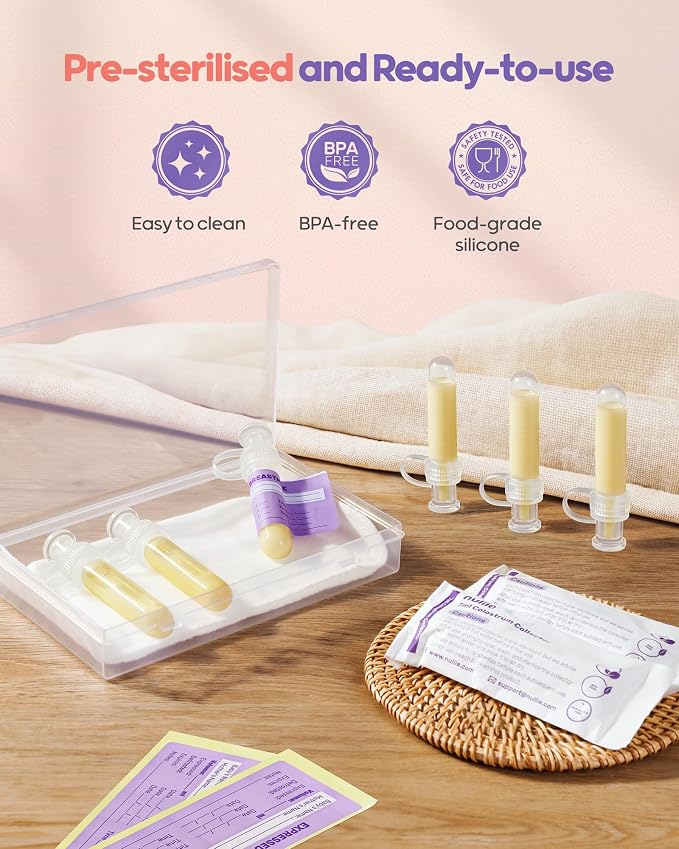 Nuliie Colostrum Collector Kit 7ml/6pcs, Reusable Breast Milk Collector - Image 3