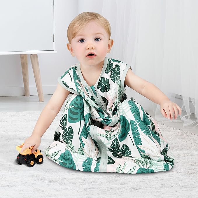 3 Pack Baby Sleep Sack 6-12 Months 100% Rayon Cotton Baby Sleeping Bag 2-Way - Image 2