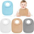 4 Pcs Baby Feeding Bibs for Drooling and Teething Comfi Neck Baby Bib by Twistover