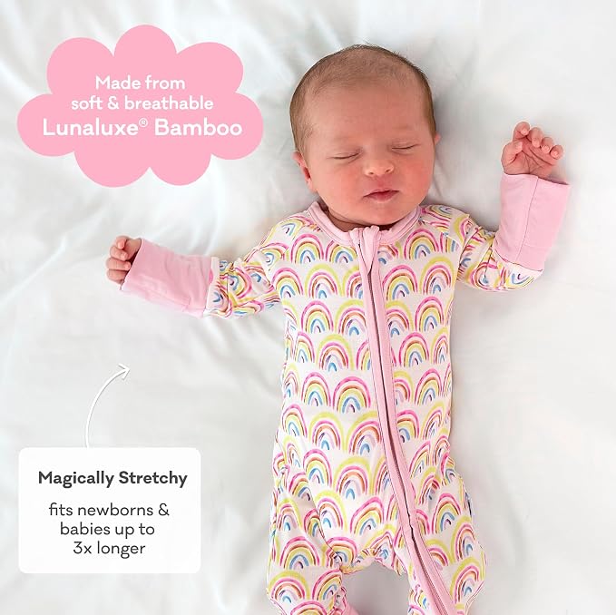 Little Sleepies Pajamas for Baby Boys & Girls, Viscose from Bamboo Baby Pajamas - Image 3
