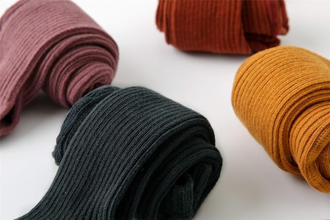 CECORC Baby Girls Tights Toddler Cable Knit Leggings Thick Cotton Infant - Image 7