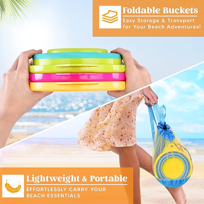 JOYIN 3 Packs Foldable Pail Bucket - Image 4