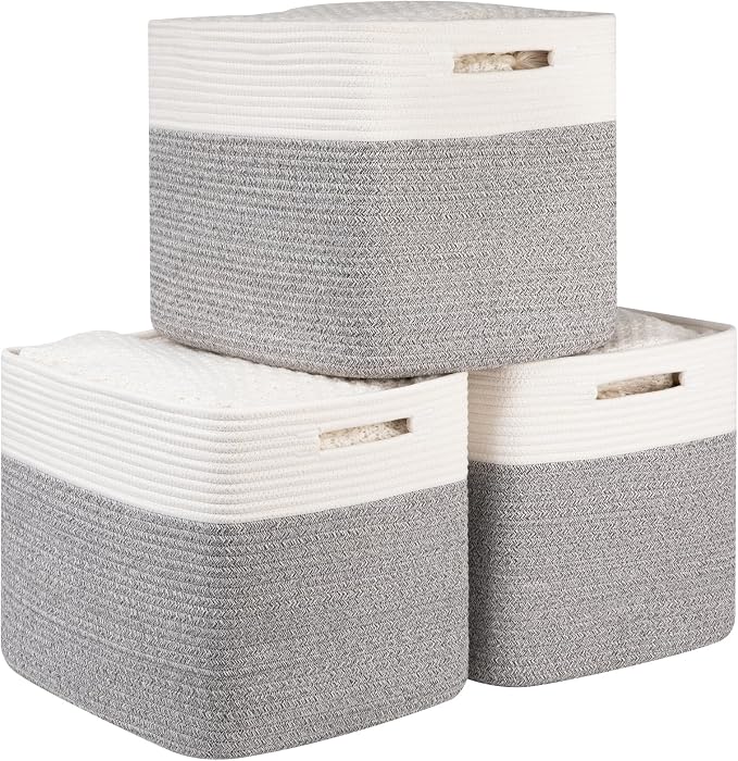 OIAHOMY 13 Kallax Inch Cube Storage Bins, Kallax Insert Storage Baskets by MasterofSpaceOptimization
