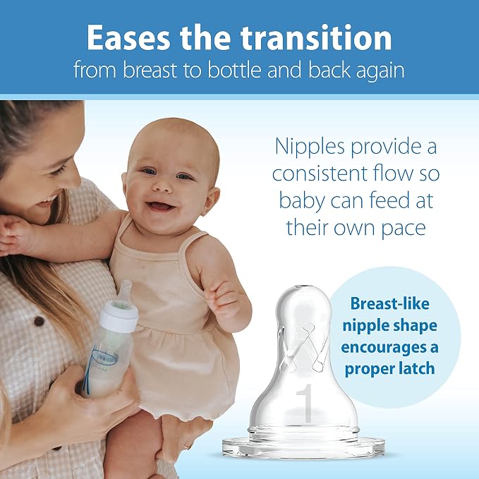 Dr. Brown’s Natural Flow® Anti-Colic Options+™ Narrow Baby Bottles, 8 oz/250ml - Image 4