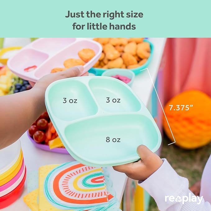 Re-Play Divided Toddler Plates - Image 4