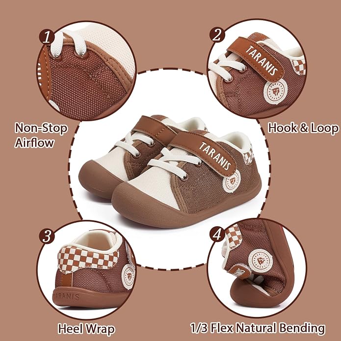 Toddler Shoes Boys Girls Infant Sneakers Non-Slip Rubber Sole Baby Crib First - Image 5