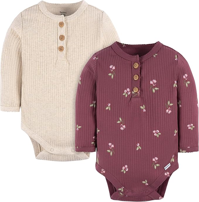 Gerber unisex-baby Baby Boys' and Baby Girls' 2-pack Bodysuits - Image 8