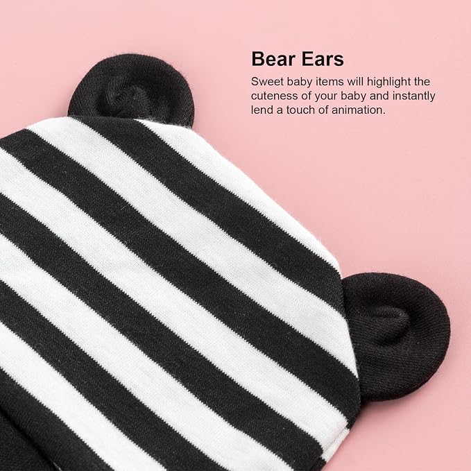 DRESHOW BQUBO 6 Pack Baby Hats for Boys Girls Unisex Baby Hat Soft Knit Cap - Image 5