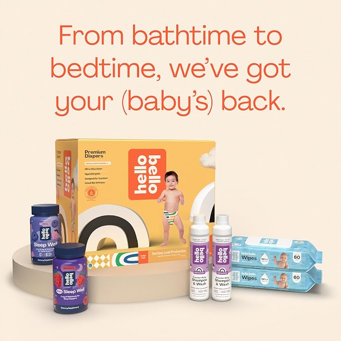 Hello Bello Premium Baby Diapers Size 2, Extra-Absorbent, Hypoallergenic Baby - Image 6