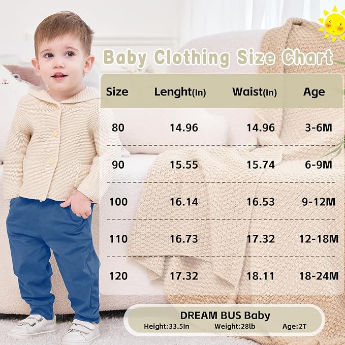 DREAM BUS Pack of 3 Toddler Jogger Pants - Image 6