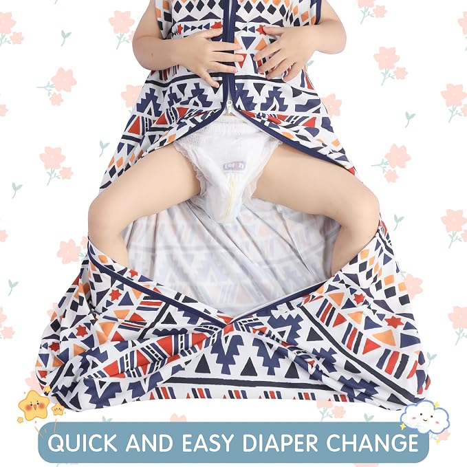 Baby Sleep Sack Baby Sleeping Bag 2-Way Zipper Toddler Wearable Blankets - Image 4