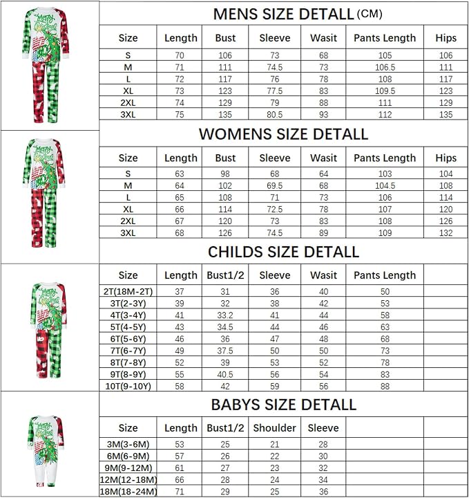Awoscut Family Christmas Pajamas Matching Pajamas - Image 7