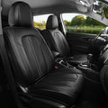 FREESOO Black Car Seat Covers Full Set, Universal Leather Seat Covers by FREESOO