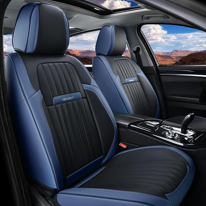 Coverado Car Seat Covers Full Set, Nappa Leather Seat Covers - Image 9