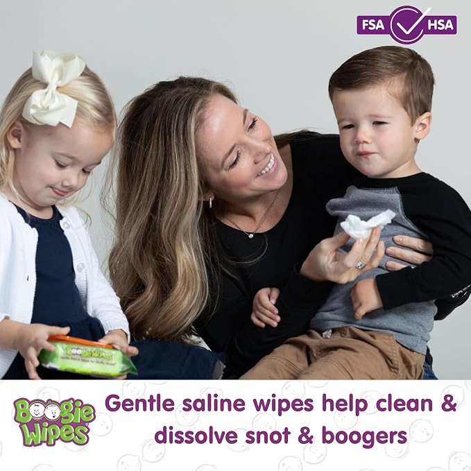 Baby Saline Wipes by Boogie for Face, Body & Nose, Made - Image 2