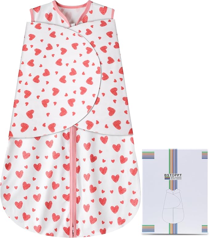 Newborn Sleep Sack Baby Swaddle, Swaddle me 0-3 Month, 3-Way Adjustable by BSTOPPT