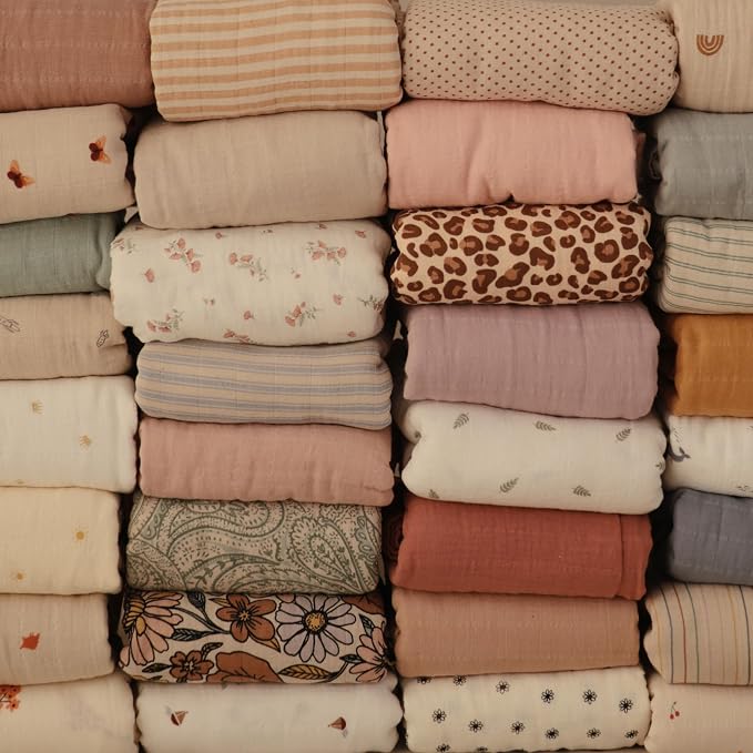 mushie Muslin Baby Swaddle Blanket | 100% Organic Cotton - Image 5