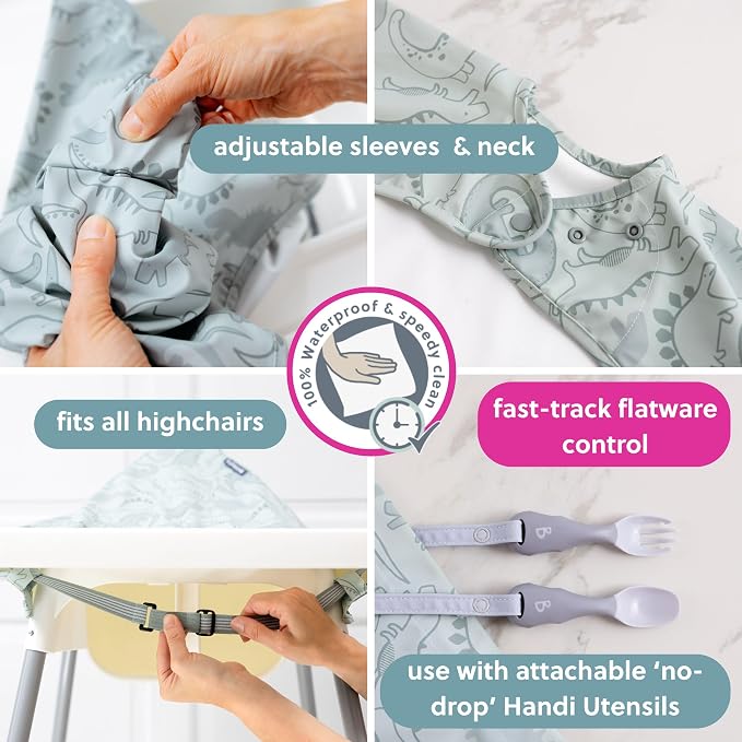 BIBaDO - Long Sleeve Baby Bibs - Babies & Toddlers 6-36 Months - Coverall Baby - Image 3